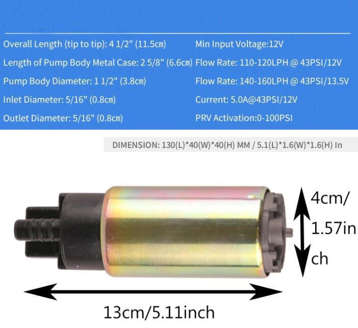 New Fuel Pump Compatible With Yamaha WR125R 2009-2013